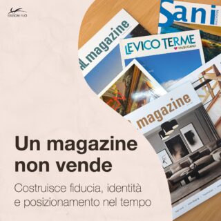 𝗨𝗻 𝗺𝗮𝗴𝗮𝘇𝗶𝗻𝗲 𝗻𝗼𝗻 𝘃𝗲𝗻𝗱𝗲.
Costruisce fiducia, identità e posizionamento nel tempo.
Sempre più aziende scelgono l’editoria come strumento strategico per raccontarsi in modo credibile e profondo.
Perché un buon racconto resta, mentre una promozione passa.
💬 𝙃𝙖𝙞 𝙢𝙖𝙞 𝙥𝙚𝙣𝙨𝙖𝙩𝙤 𝙖𝙡𝙡’𝙚𝙙𝙞𝙩𝙤𝙧𝙞𝙖 𝙘𝙤𝙢𝙚 𝙨𝙩𝙧𝙪𝙢𝙚𝙣𝙩𝙤 𝙙𝙞 𝙗𝙧𝙖𝙣𝙙𝙞𝙣𝙜?
.
.
.
.
.
#edizionifilo
#editoriaindipendente
#progettoeditoriale
#culturaeditoriale
#storytellingterritoriale
#editoriaculturale
#magazineitaliani
#editoriacontemporanea
#raccontareilterritorio
#contenutidivalore
#comunicazioneeditoriale
#progettieditoriali
#editoriaitaliana
#magazinedicultura
#narrazioneeditoriale
#editoriaeterritorio
#brandstorytellingitalia
#culturaecomunicazione
#editoriacartacea
#progetticulturali